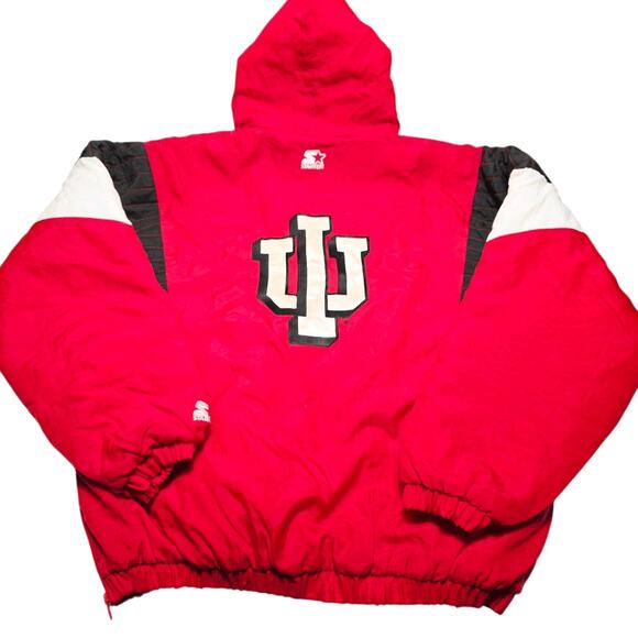 Vintage Starter University Of Indiana Hoosiers Pullover Jacket Men Size XL 90’s - Picture 1 of 14